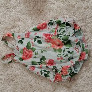 Super cute floral ruffle bum one piece